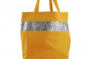 Supplément d'am sac shopping pailleté jaune